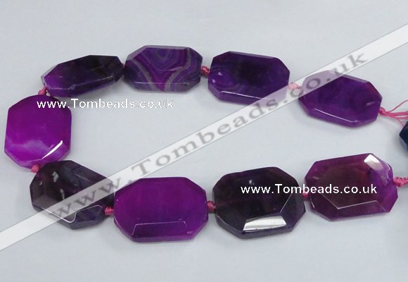 CNG1680 15.5 inches 30*40mm freeform agate gemstone beads wholesale