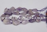 CNG1706 15.5 inches 15*20mm - 18*35mm nuggets lavender amethyst beads