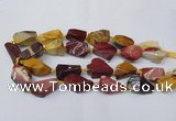 CNG1730 15.5 inches 15*20mm - 20*30mm nuggets mookaite beads