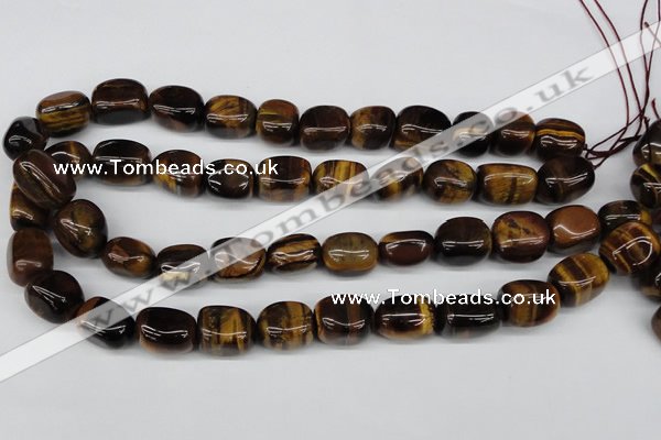 CNG18 15.5 inches 12*17mm nuggets yellow tiger eye gemstone beads