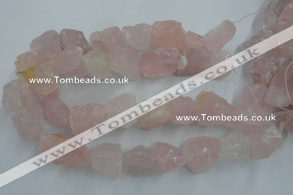 CNG1821 15.5 inches 20*25mm - 25*30mm nuggets rose quartz beads