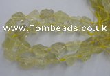 CNG1823 15.5 inches 20*25mm - 25*30mm nuggets lemon quartz beads