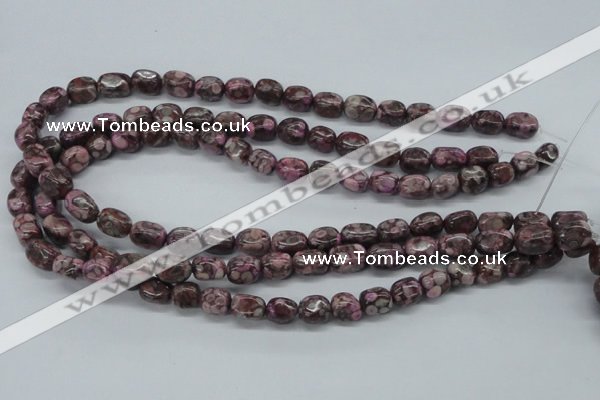 CNG203 15.5 inches 8*10mm nuggets crazy lace agate gemstone beads