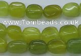 CNG204 15.5 inches 8-9mm*10-12mm nuggets Korean jade gemstone beads
