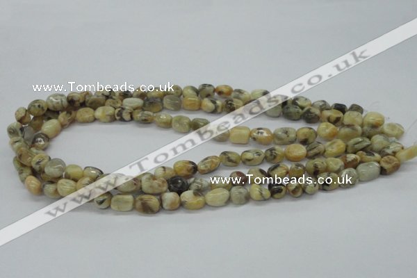 CNG207 15.5 inches 7*9mm nuggets feldspar gemstone beads