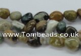 CNG209 15.5 inches 7*9mm nuggets ocean stone beads