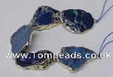 CNG2117 8 inches 25*35mm - 30*40mm freeform sea sediment jasper beads