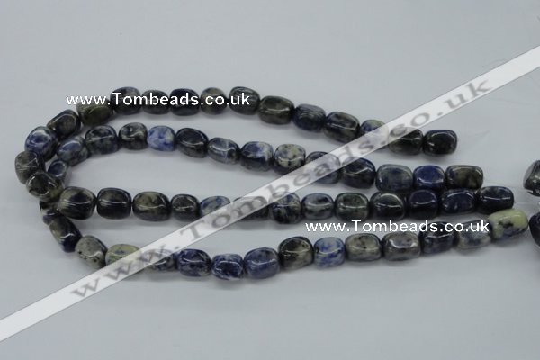 CNG212 15.5 inches 10*14mm nuggets sodalite gemstone beads