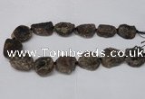 CNG2130 15.5 inches 18*25mm - 25*30mm nuggets druzy agate beads