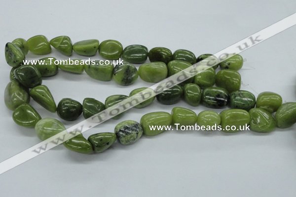 CNG216 15.5 inches 13*18mm nuggets canadian jade gemstone beads