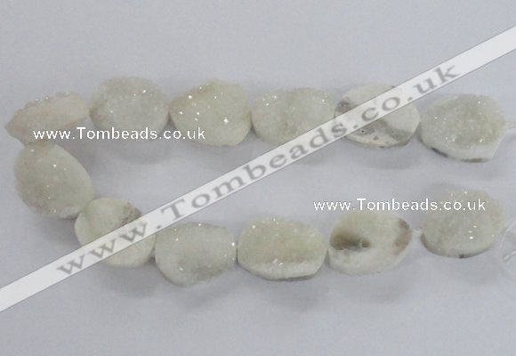 CNG2166 15.5 inches 25*30mm - 25*35mm freeform agate beads