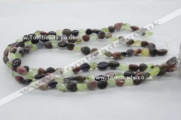 CNG220 15.5 inches 8*10mm nuggets mixed gemstone beads