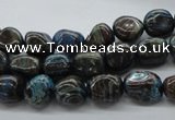 CNG221 15.5 inches 8*10mm nuggets stripe jasper gemstone beads