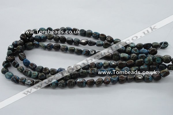 CNG221 15.5 inches 8*10mm nuggets stripe jasper gemstone beads