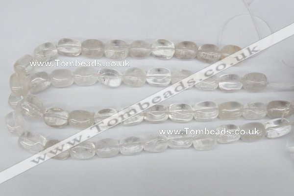 CNG23 15.5 inches 12*17mm nuggets white crystal gemstone beads