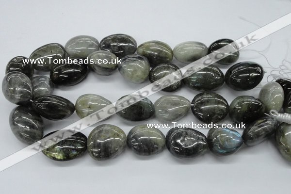 CNG231 15.5 inches 22*30mm nuggets labradorite gemstone beads