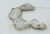 CNG2310 7.5 inches 25*35mm - 35*40mm freeform druzy agate beads