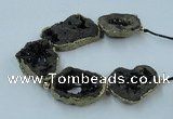 CNG2314 7.5 inches 25*35mm - 35*40mm freeform druzy agate beads