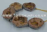 CNG2326 7.5 inches 35*40mm - 45*50mm freeform druzy agate beads