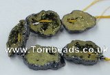 CNG2345 7.5 inches 25*35mm - 35*40mm freeform druzy agate beads