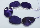 CNG2391 7.5 inches 35*45mm - 45*55mm freeform agate gemstone beads