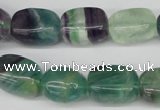 CNG24 15.5 inches 12*17mm nuggets fluorite gemstone beads