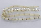 CNG2432 15.5 inches 11*14mm - 14*20mm tube druzy quartz beads