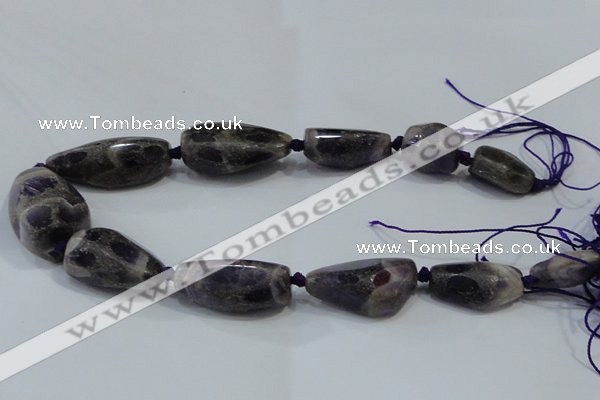 CNG2521 15.5 inches 15*20mm - 20*40mm nuggets amethyst beads