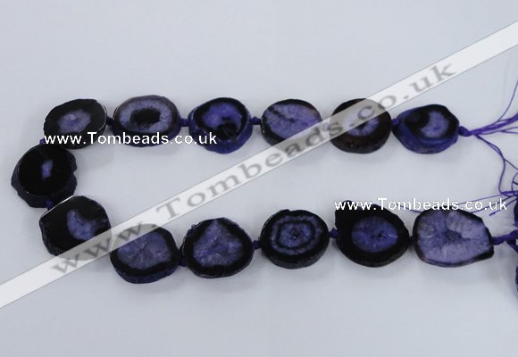 CNG2531 15.5 inches 20*25mm - 25*35mm freeform druzy agate beads