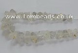 CNG2577 15.5 inches 10*20mm - 15*35mm faceted nuggets white crystal beads