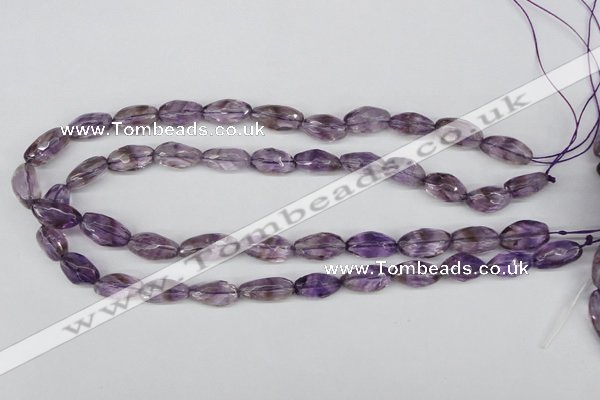 CNG26 15.5 inches 10*20mm faceted nuggets amethyst gemstone beads