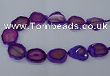 CNG2609 15.5 inches 30*35mm - 40*45mm freeform agate beads