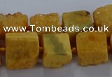 CNG2618 15.5 inches 10*12mm - 14*16mm nuggets druzy agate beads