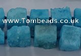 CNG2621 15.5 inches 10*12mm - 14*16mm nuggets druzy agate beads