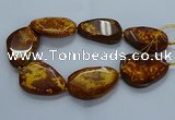 CNG2653 15.5 inches 38*48mm - 42*55mm freeform agate beads