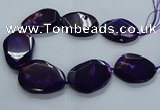 CNG2654 15.5 inches 38*48mm - 42*55mm freeform agate beads