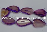 CNG2665 15.5 inches 30*40mm - 40*55mm freeform agate beads