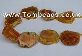 CNG2670 15.5 inches 30*40mm - 40*50mm freeform druzy agate beads