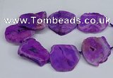 CNG2672 15.5 inches 30*40mm - 40*50mm freeform druzy agate beads