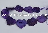 CNG2673 15.5 inches 30*40mm - 40*50mm freeform druzy agate beads