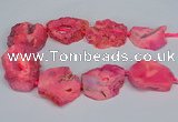 CNG2675 15.5 inches 30*40mm - 40*50mm freeform druzy agate beads