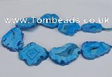 CNG2678 15.5 inches 30*40mm - 40*50mm freeform druzy agate beads