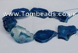 CNG2680 15.5 inches 30*40mm - 40*50mm freeform druzy agate beads