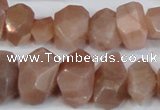 CNG2701 15.5 inches 10*14mm - 13*18mm faceted nuggets moonstone beads