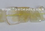 CNG2706 15.5 inches 13*18mm - 15*20mm freeform natural citrine beads