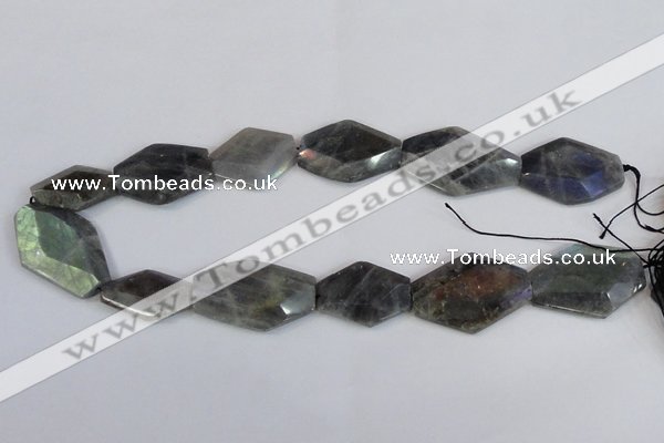 CNG2712 15.5 inches 18*25mm - 25*35mm freeform labradorite beads