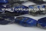 CNG2714 15.5 inches 12*25mm - 14*30mm faceted nuggets lapis lazuli beads