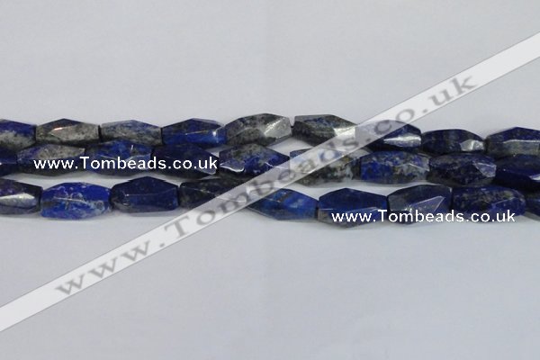 CNG2714 15.5 inches 12*25mm - 14*30mm faceted nuggets lapis lazuli beads