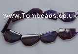 CNG2741 15.5 inches 28*40mm - 30*45mm freeform agate beads