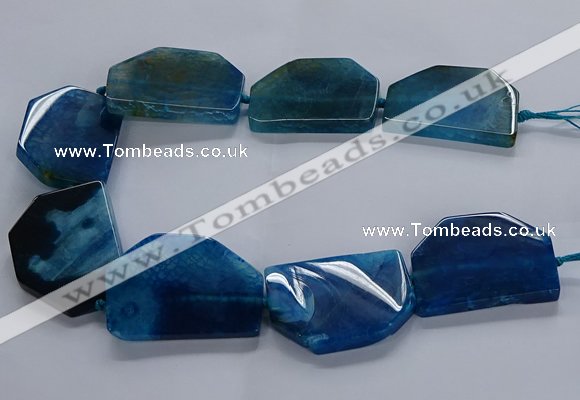 CNG2749 15.5 inches 30*45mm - 35*50mm freeform agate beads